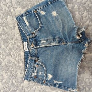 Zara Cut Off Denim Jean Shorts Size 4